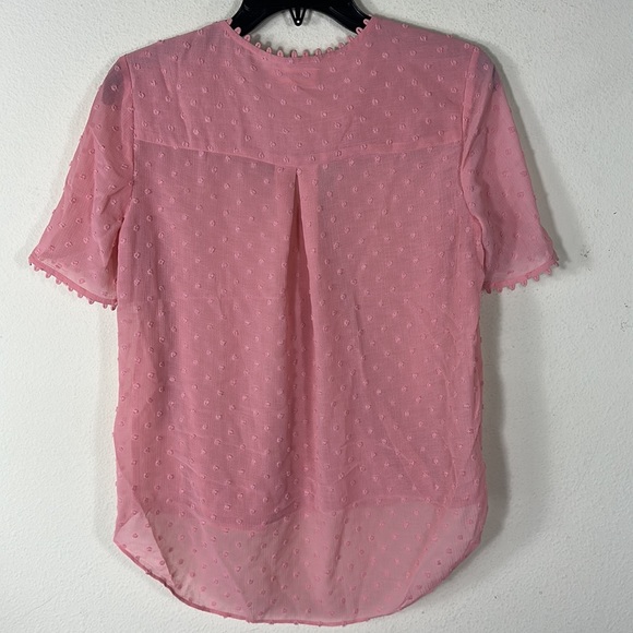 L’AGENCE Front Drape Shirt in Rosetan. Size XS - Picture 3 of 3